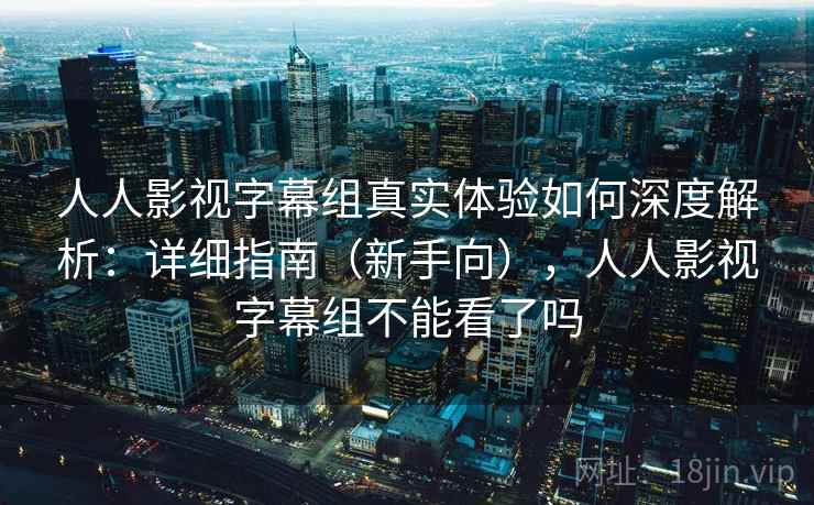 人人影视字幕组真实体验如何深度解析：详细指南（新手向），人人影视字幕组不能看了吗