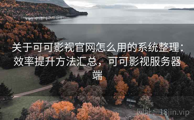 关于可可影视官网怎么用的系统整理：效率提升方法汇总，可可影视服务器端