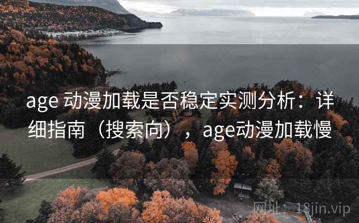 age 动漫加载是否稳定实测分析：详细指南（搜索向），age动漫加载慢