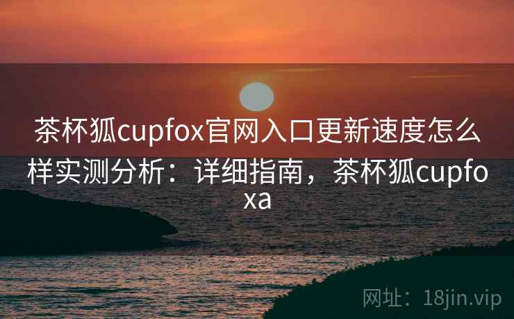 茶杯狐cupfox官网入口更新速度怎么样实测分析：详细指南，茶杯狐cupfoxa