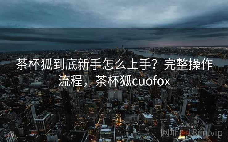 茶杯狐到底新手怎么上手?完整操作流程,茶杯狐cuofox 茶杯狐到底新手怎么上手?完整操作流程,茶杯狐cuofox